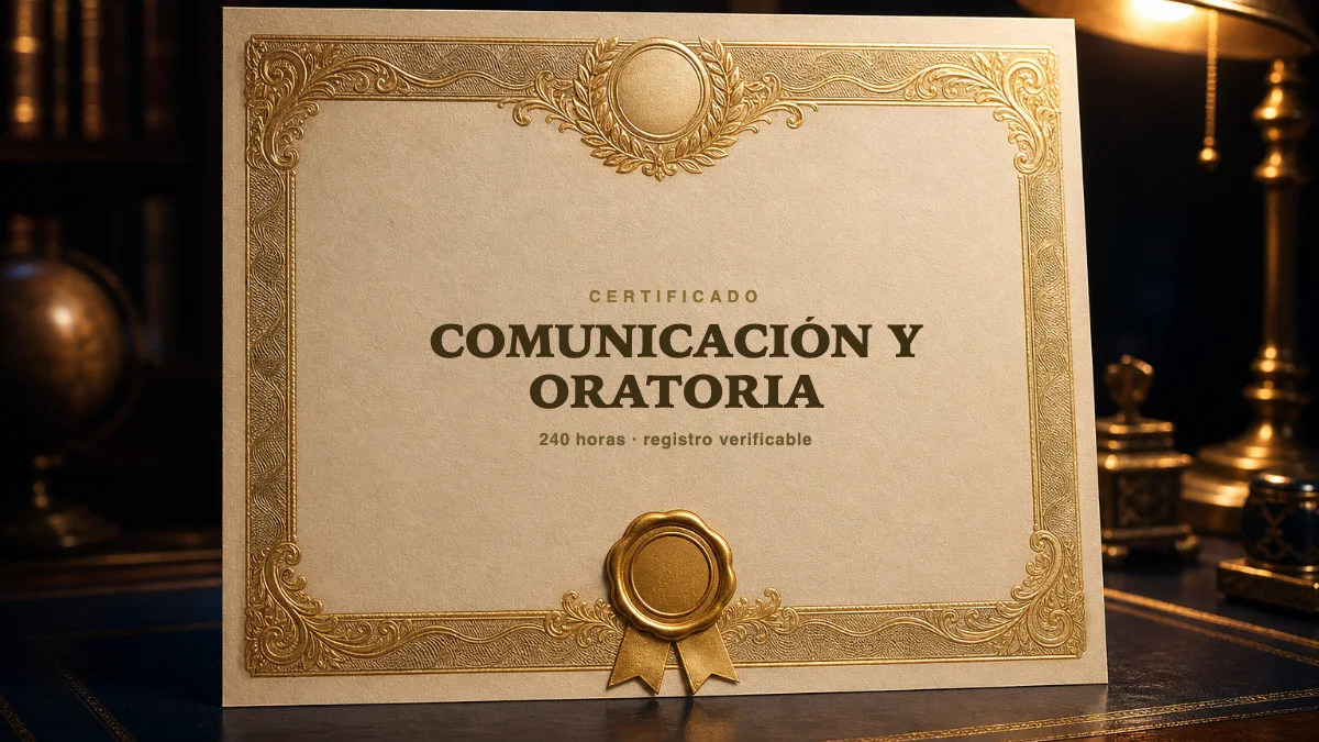 Portada del curso Comunicación y Oratoria