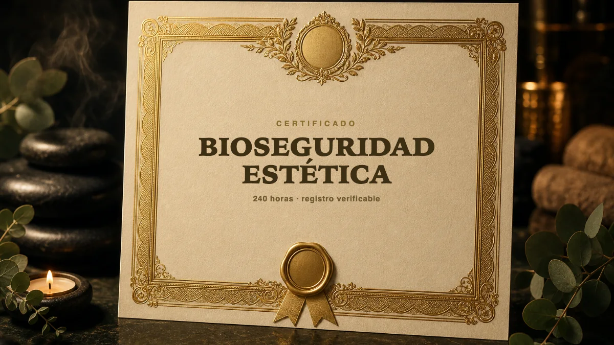 Portada del curso Bioseguridad Estética