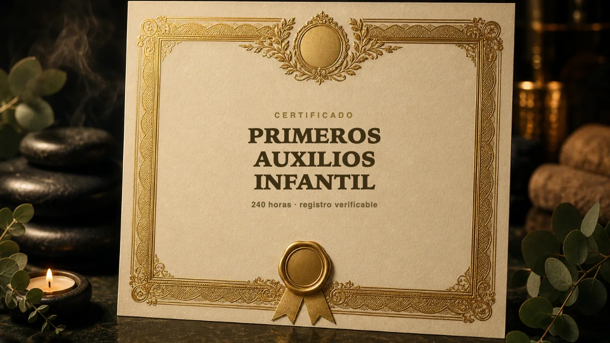 Portada del curso Primeros Auxilios Infantil